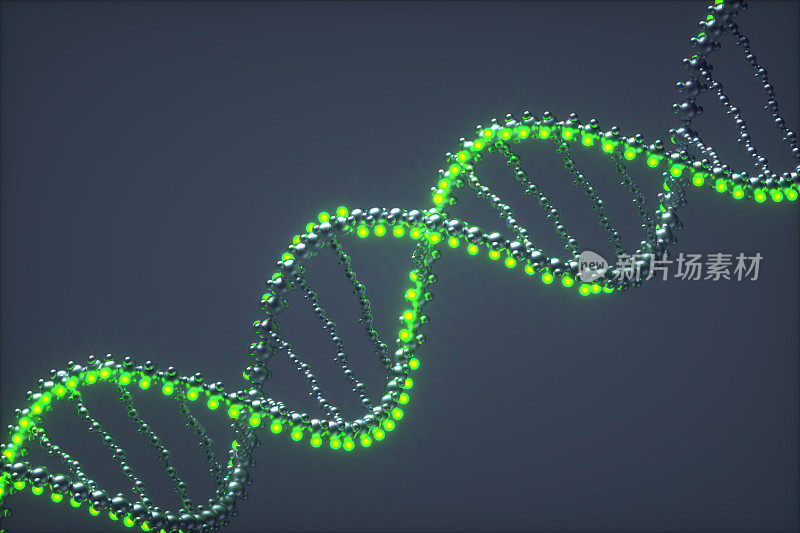 DNA 3D生物医学插图